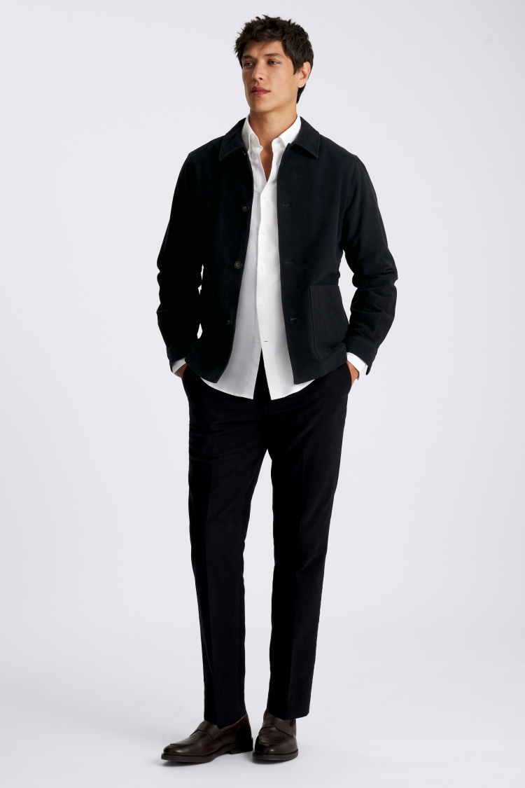 Navy Moleskin Shacket