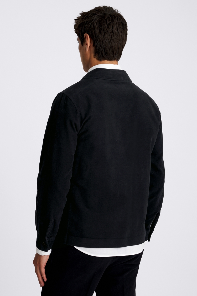 Navy Moleskin Shacket