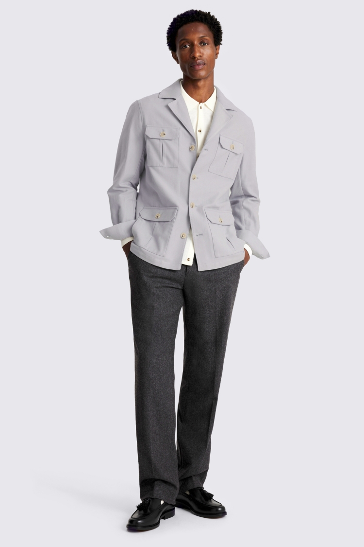 Lilac Moleskin Shacket