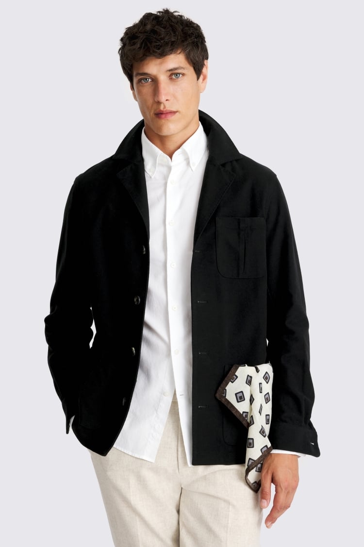 Black Moleskin Shacket