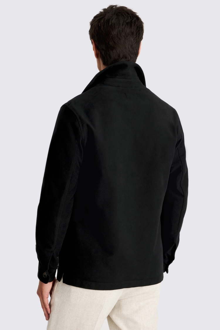 Black Moleskin Shacket