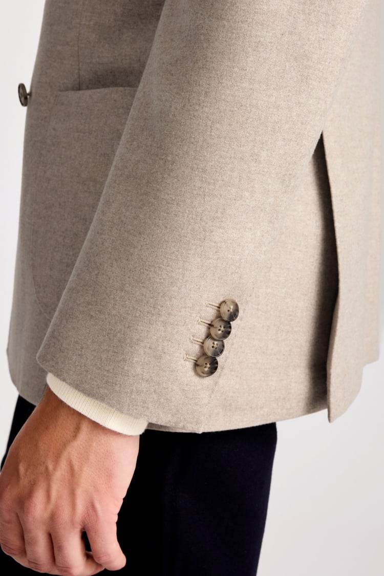 Italian Tailored Fit Oatmeal Jacket