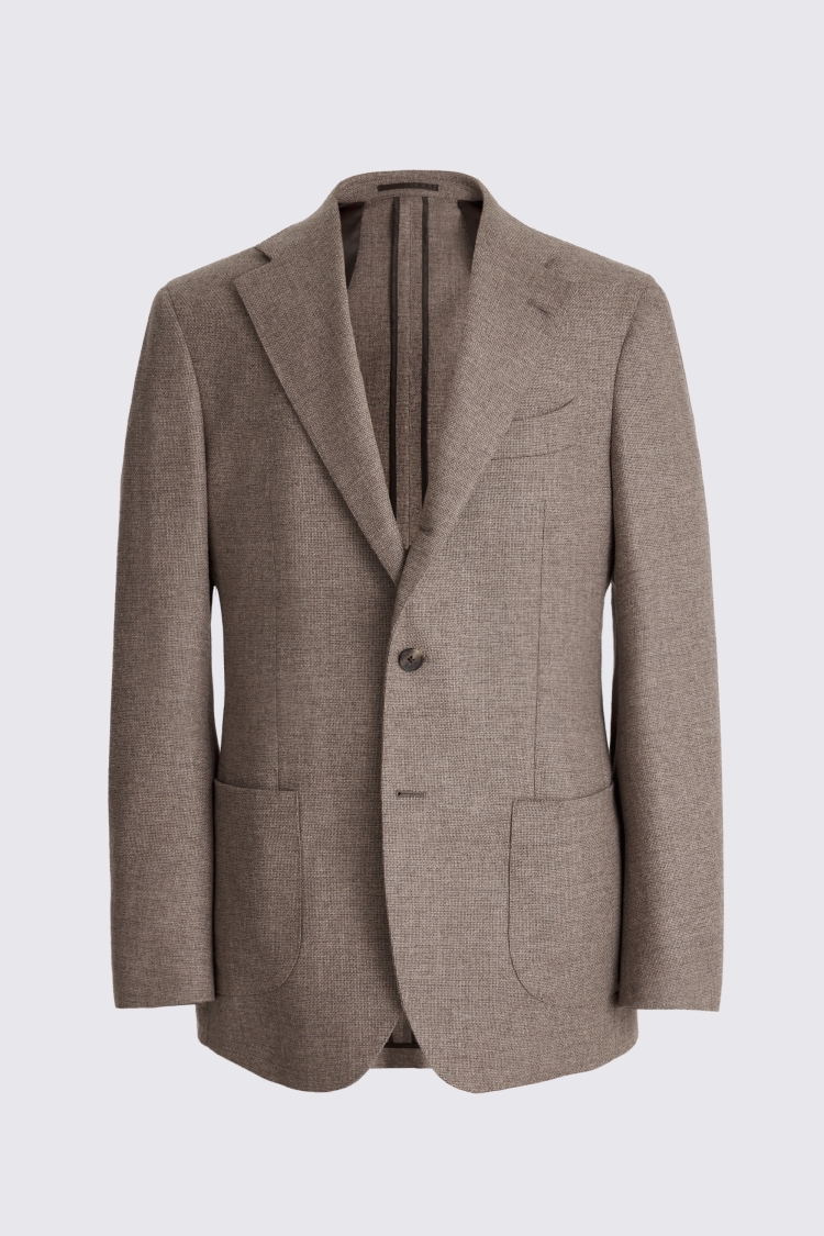 Italian Tailored Fit Light Brown Jacket 