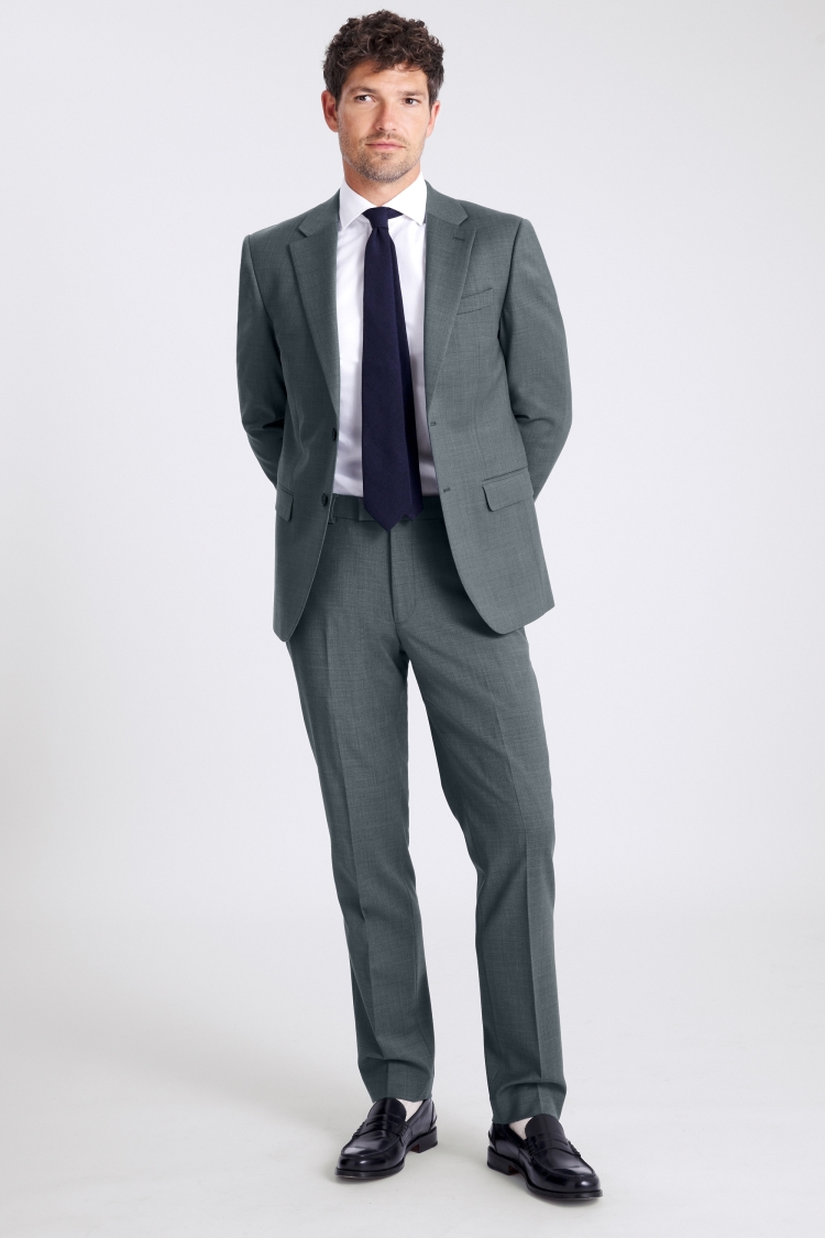 DKNY Slim Fit Teal Suit