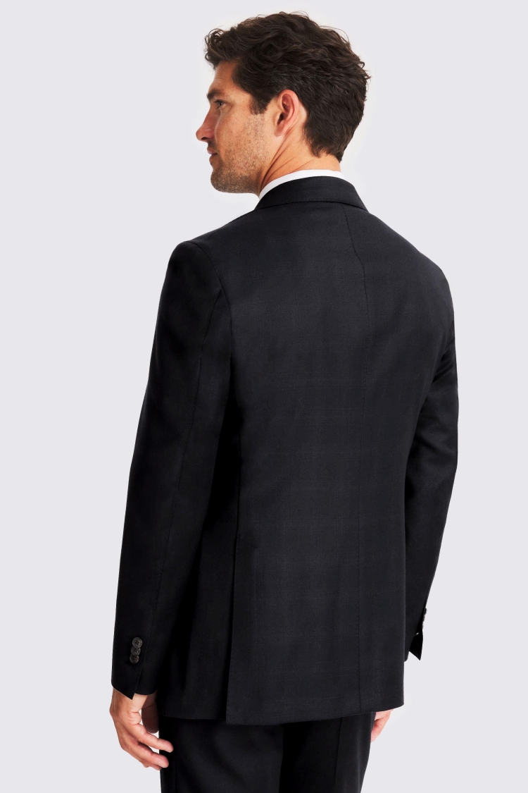 Italian Tailored Fit Navy Check Suit