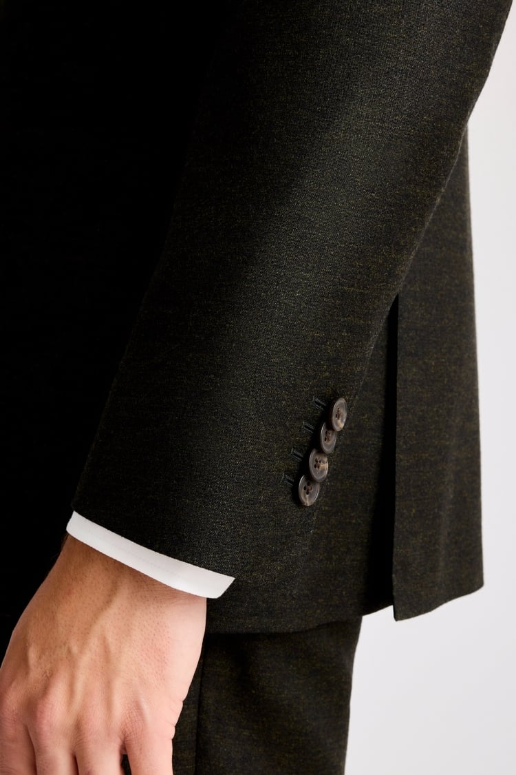 Italian Tailored Fit Dark Green Suit