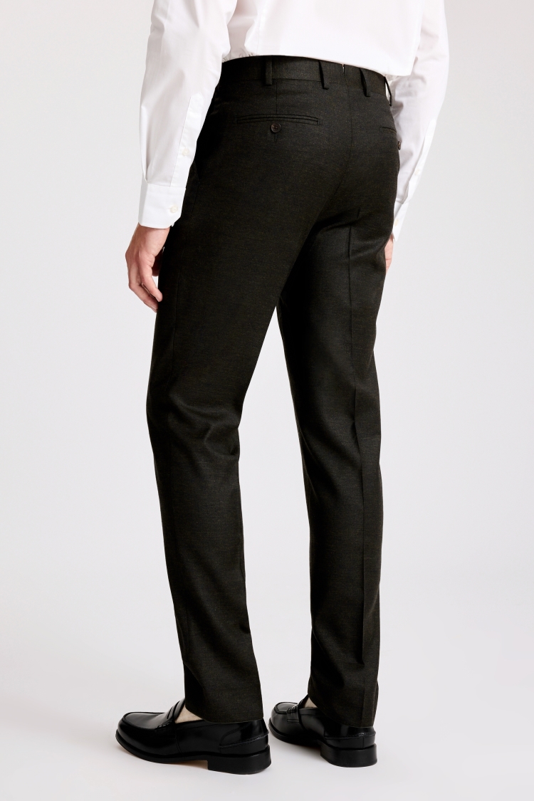 Tailored Fit Dark Green Trousers