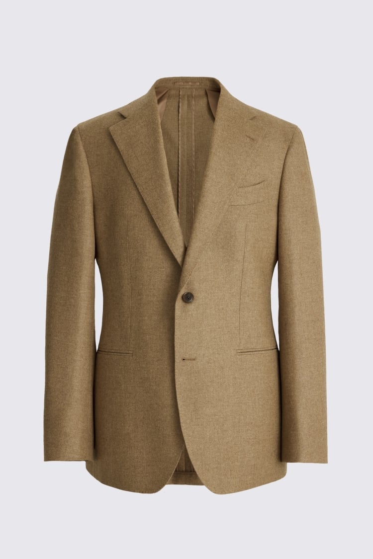 Italian Tailored Fit Gold Flannel Jacket