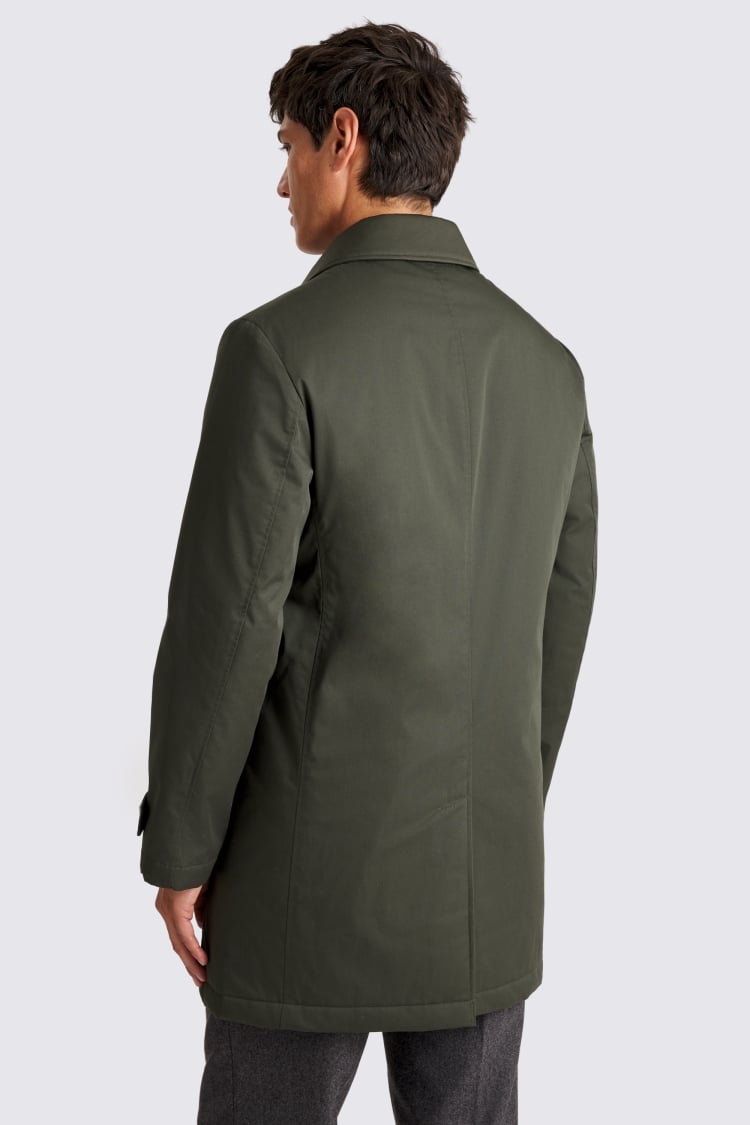 Khaki Wadded Raincoat