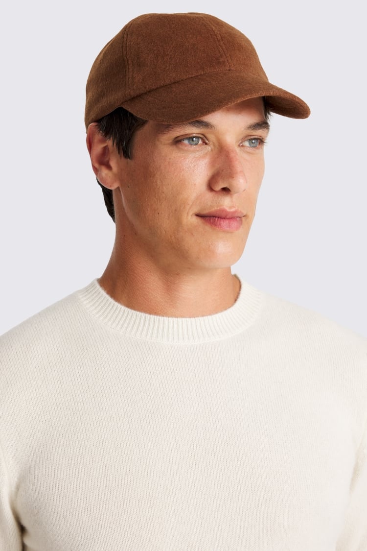 Tobacco Brushed Wool Cap