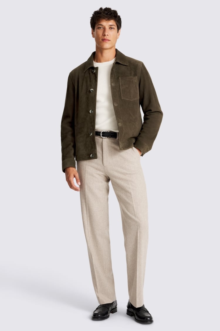 Brown Suede Shacket
