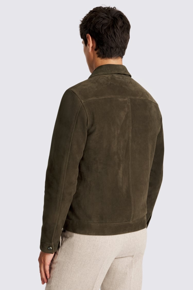 Brown Suede Shacket