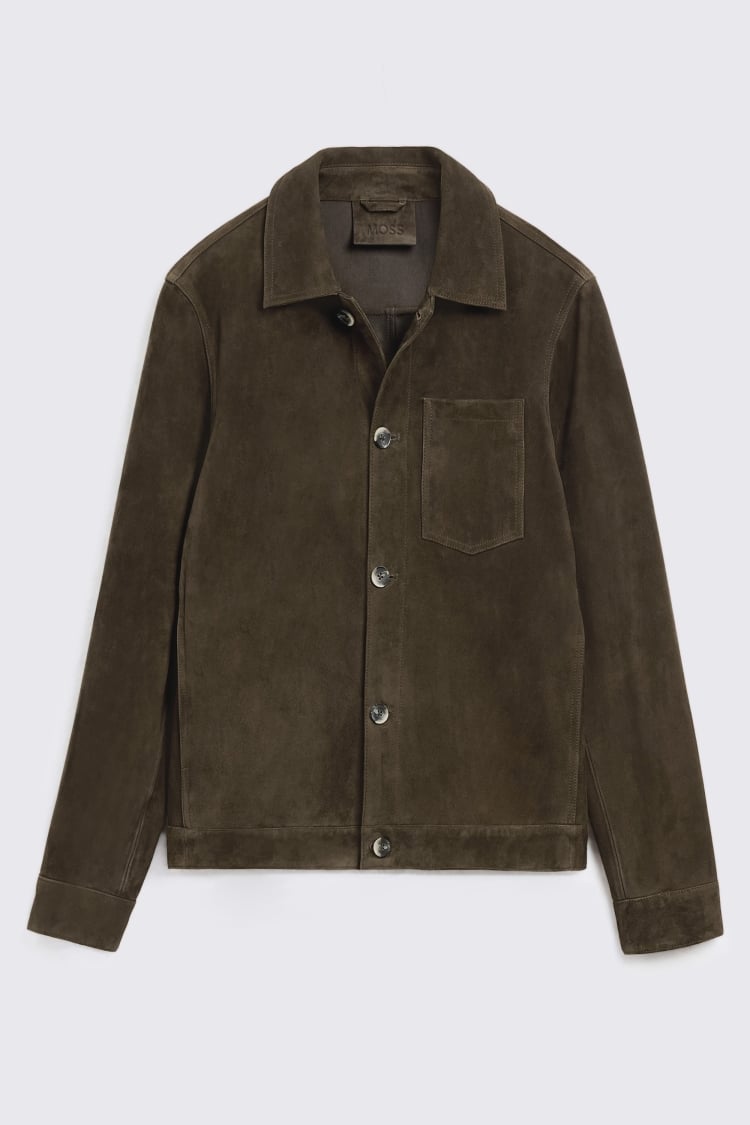 Brown Suede Shacket