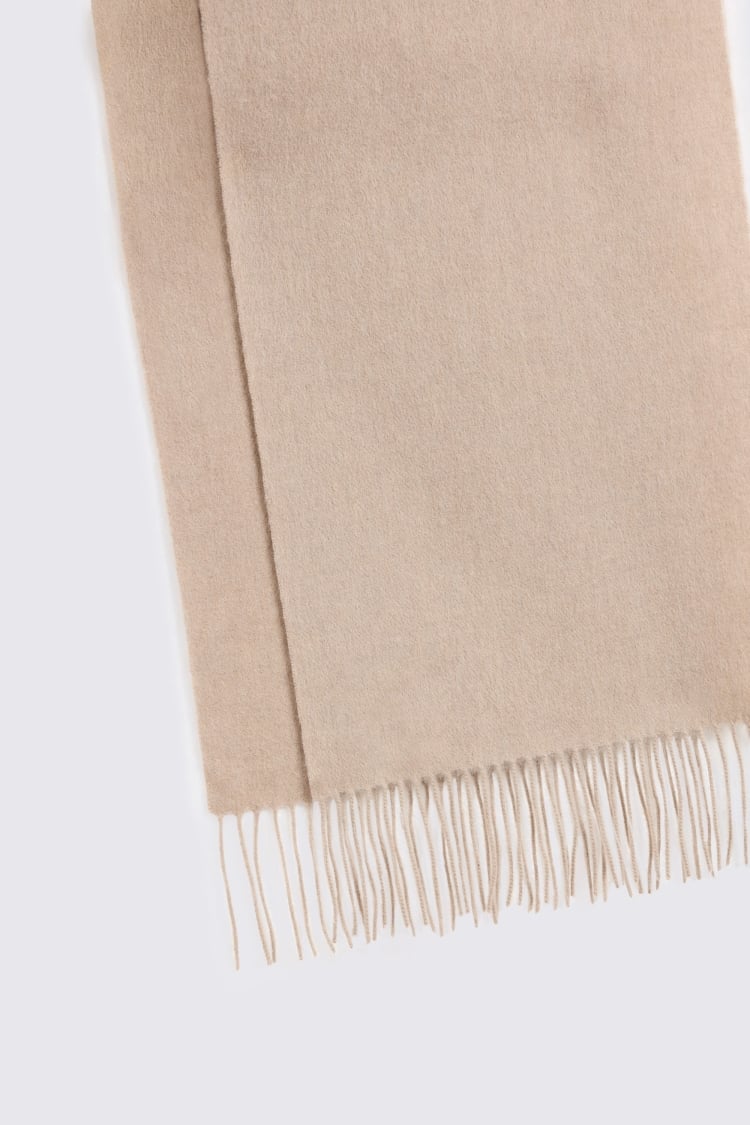 Taupe Cashmere Blend Scarf