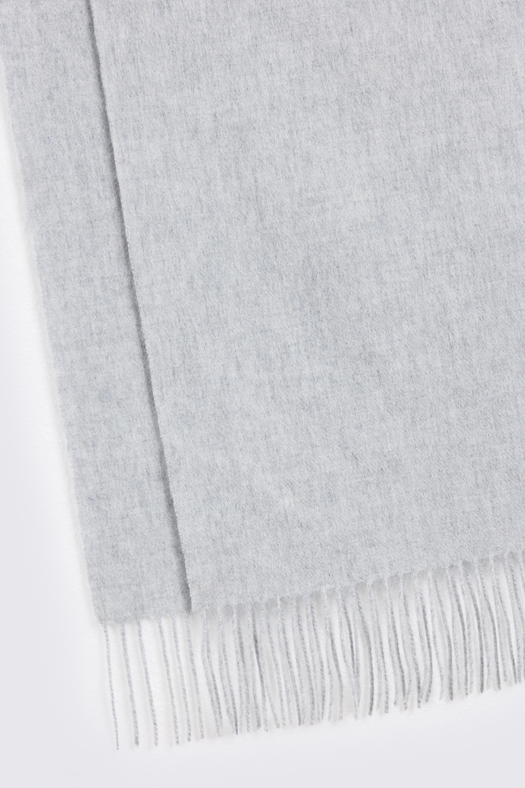Light Grey Cashmere Blend Scarf