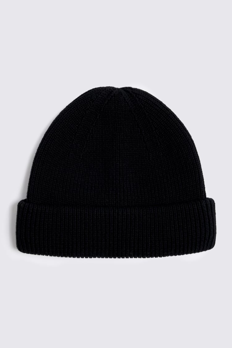 Black Fisherman Beanie