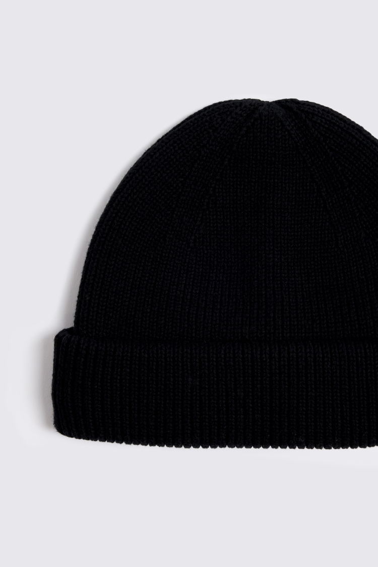 Black Fisherman Beanie