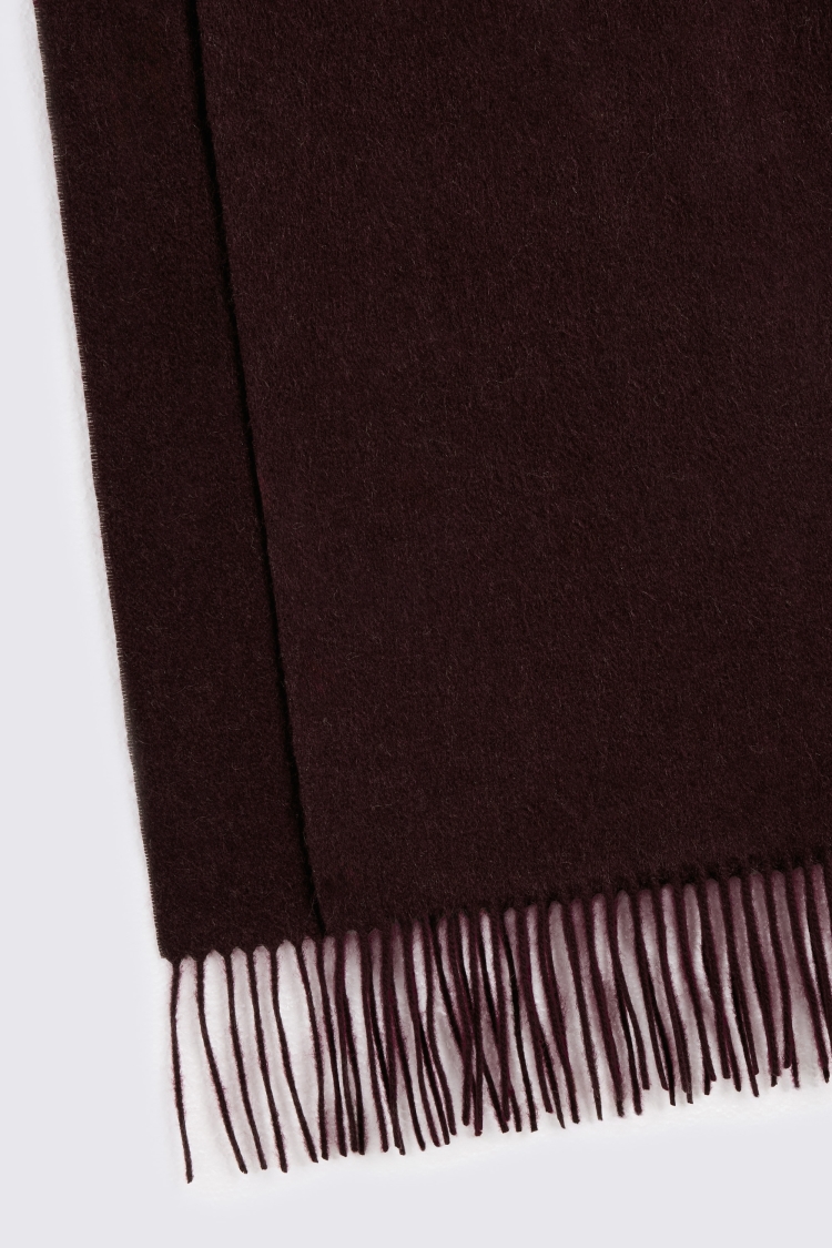 Burgundy Cashmere Blend Scarf