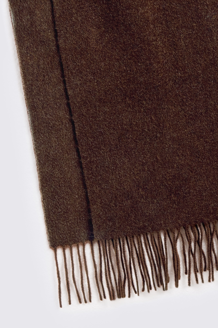 Brown Cashmere Blend Scarf