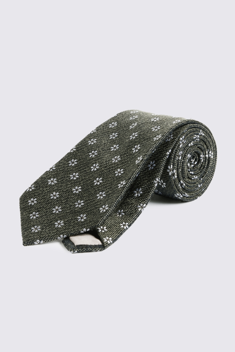 Green Daisy Tie