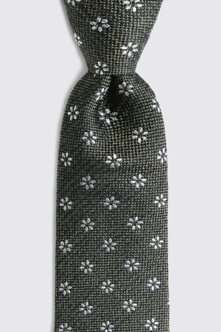 Green Daisy Tie