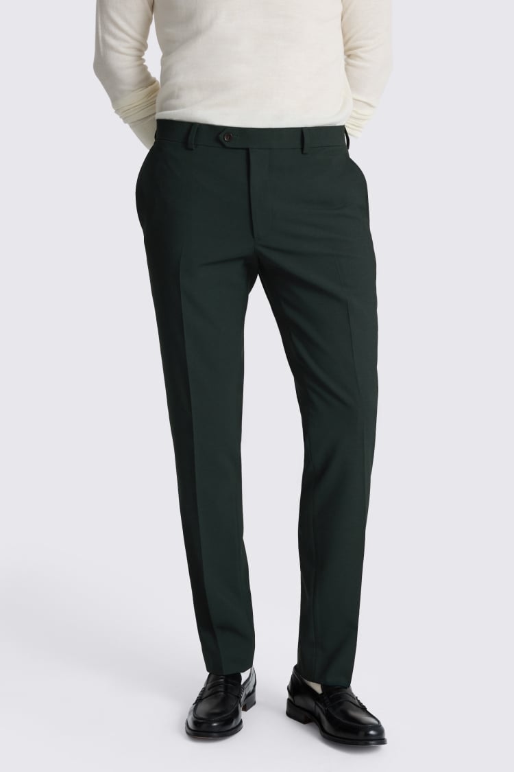 Slim Fit Dark Green Pants