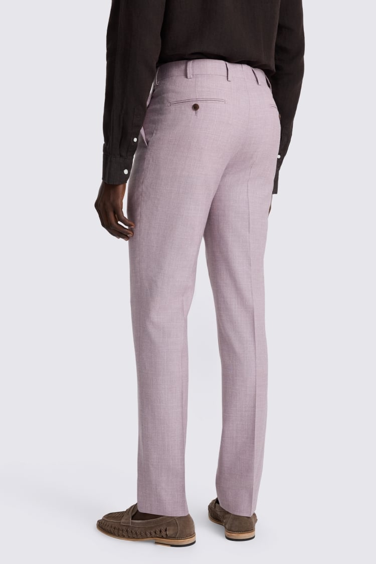 Italian Tailored Fit Mauve Trousers
