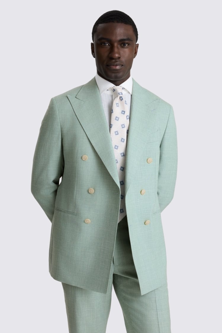 Italian Tailored Fit Aqua Suit