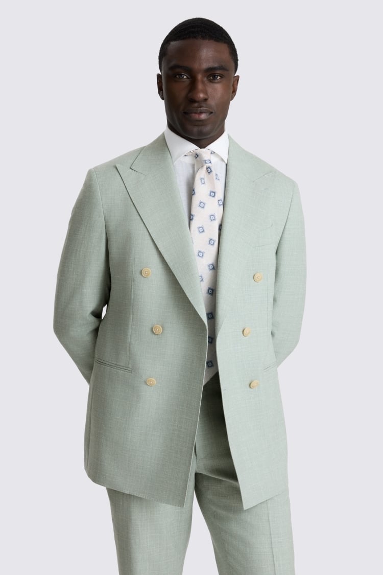 Italian Tailored Fit Aqua Suit