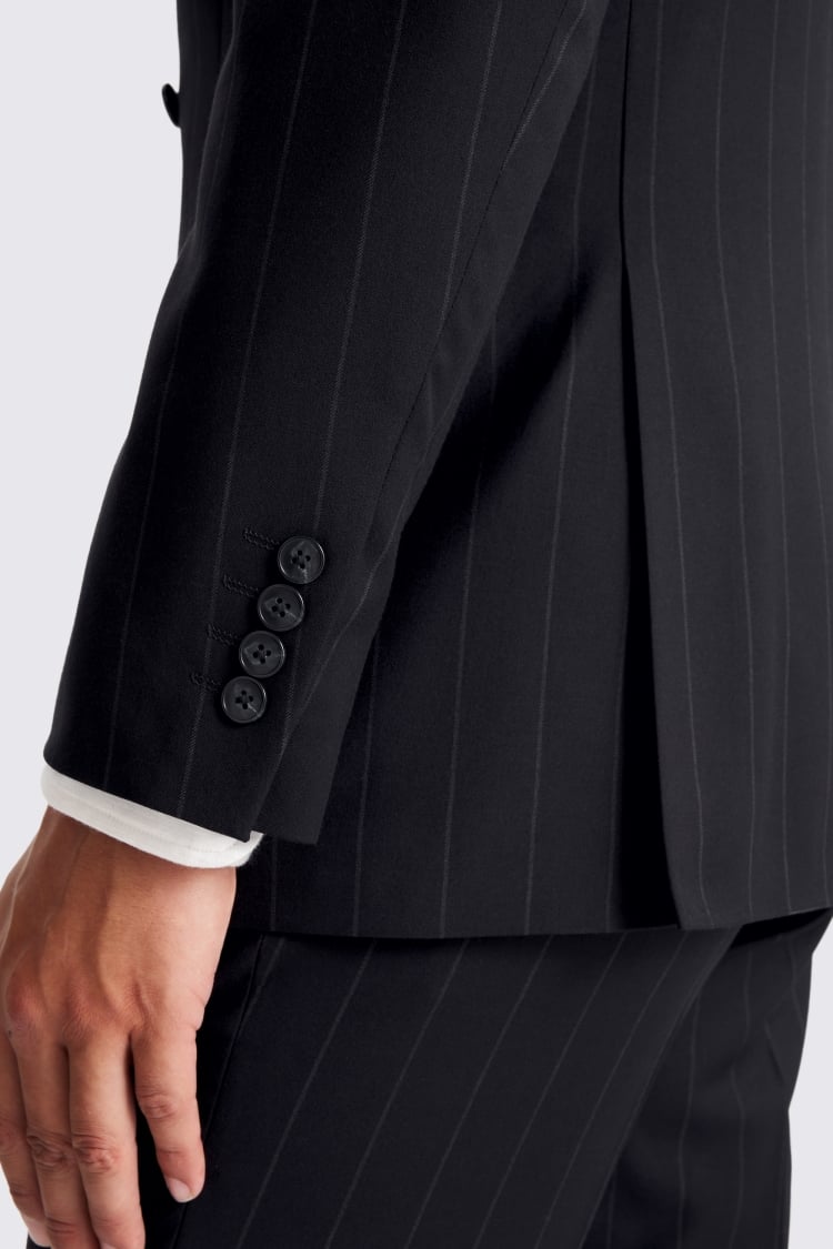 Tailored Fit Navy Stripe Suit