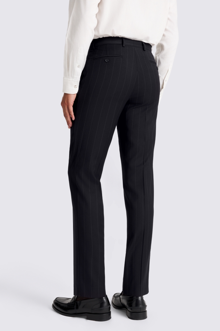 Tailored Fit Navy Stripe Pant