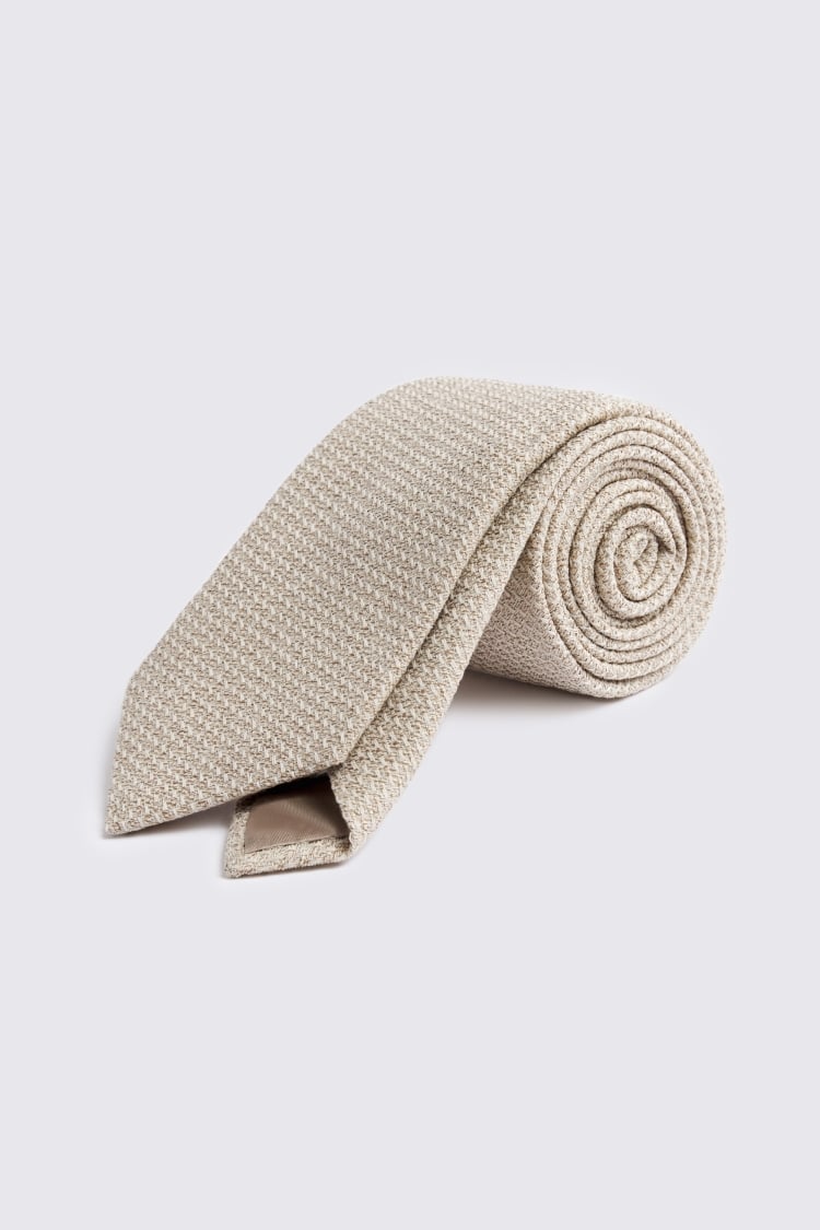 Italian Neutral Textured Tie
