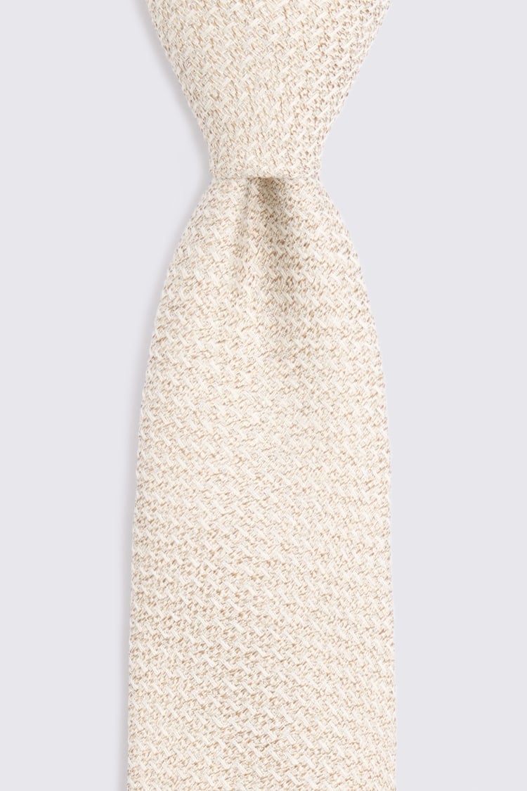 Italian Neutral Textured Tie