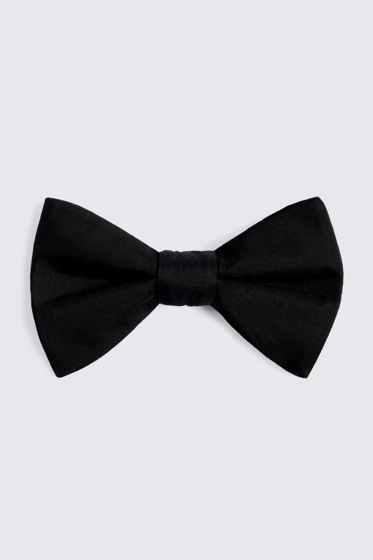 Black Silk Bow Tie