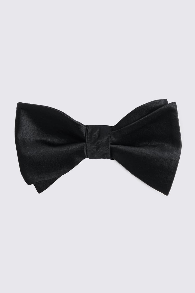 Black Silk Self-Tie Bow Tie