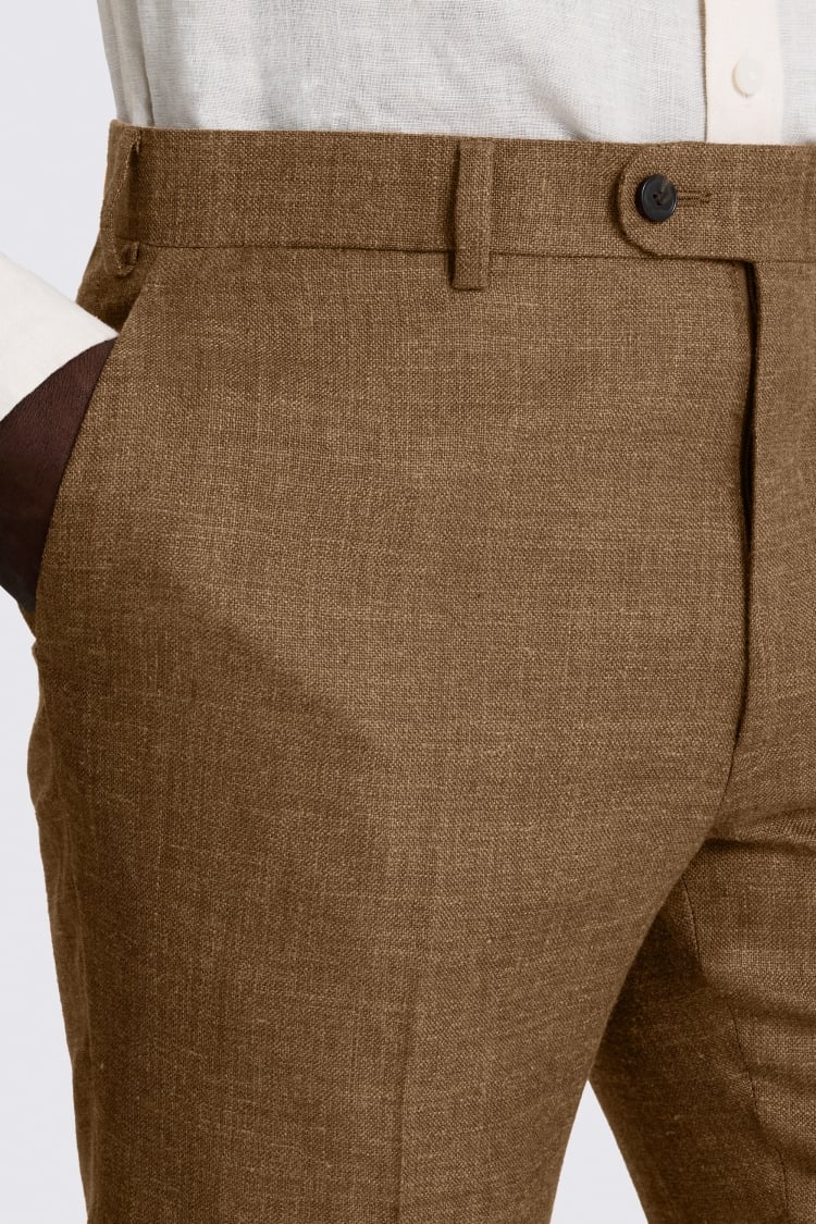 Italian Tailored Fit Copper Trousers