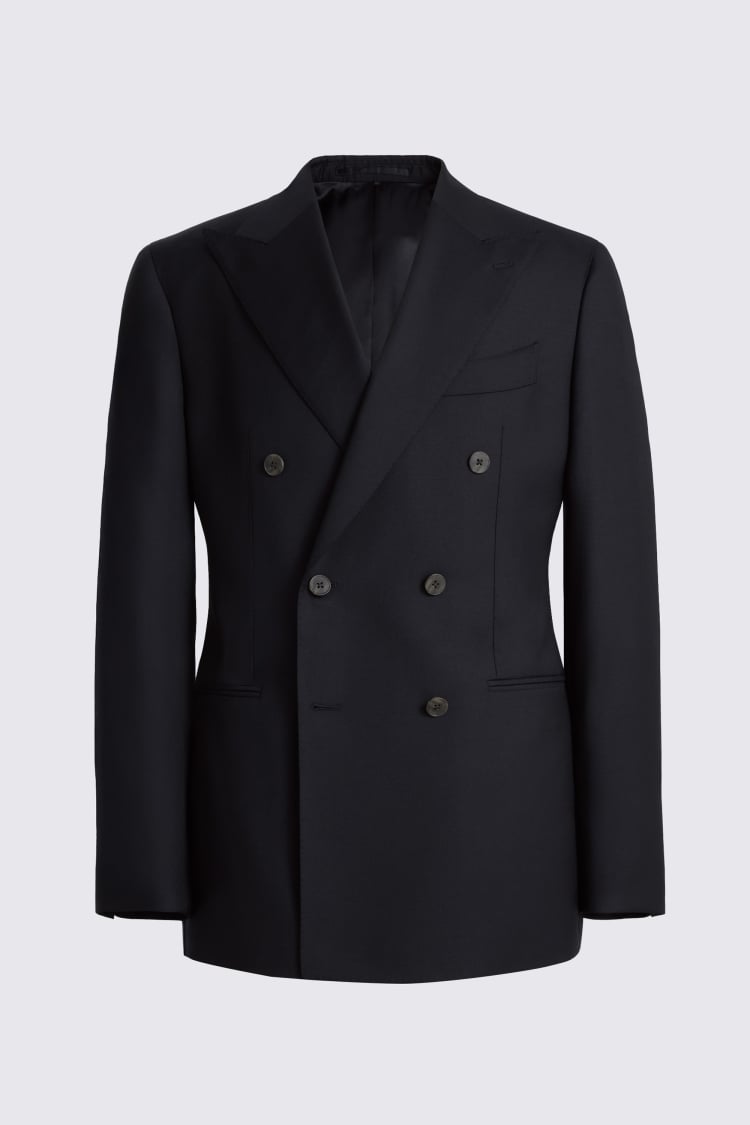 Italian Tailored Fit Navy Twill Suit