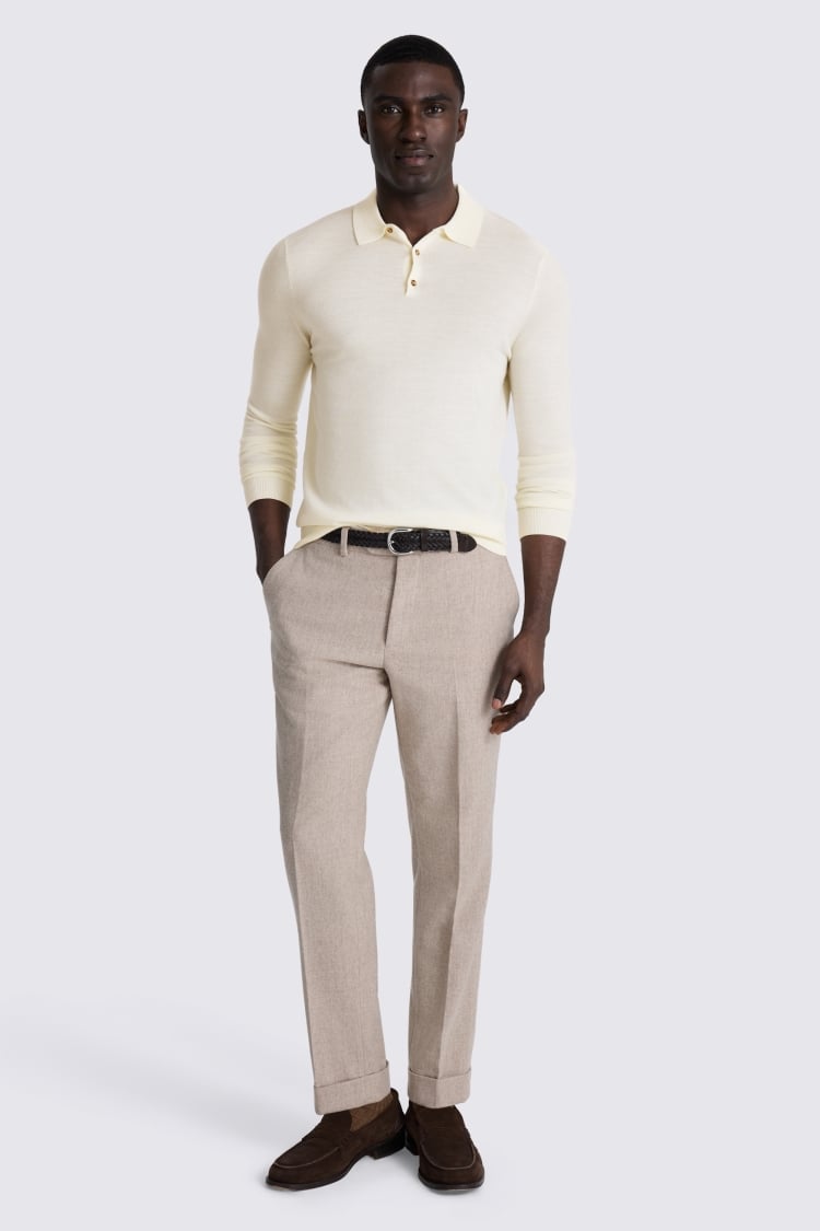 Off-White Merino Polo Shirt