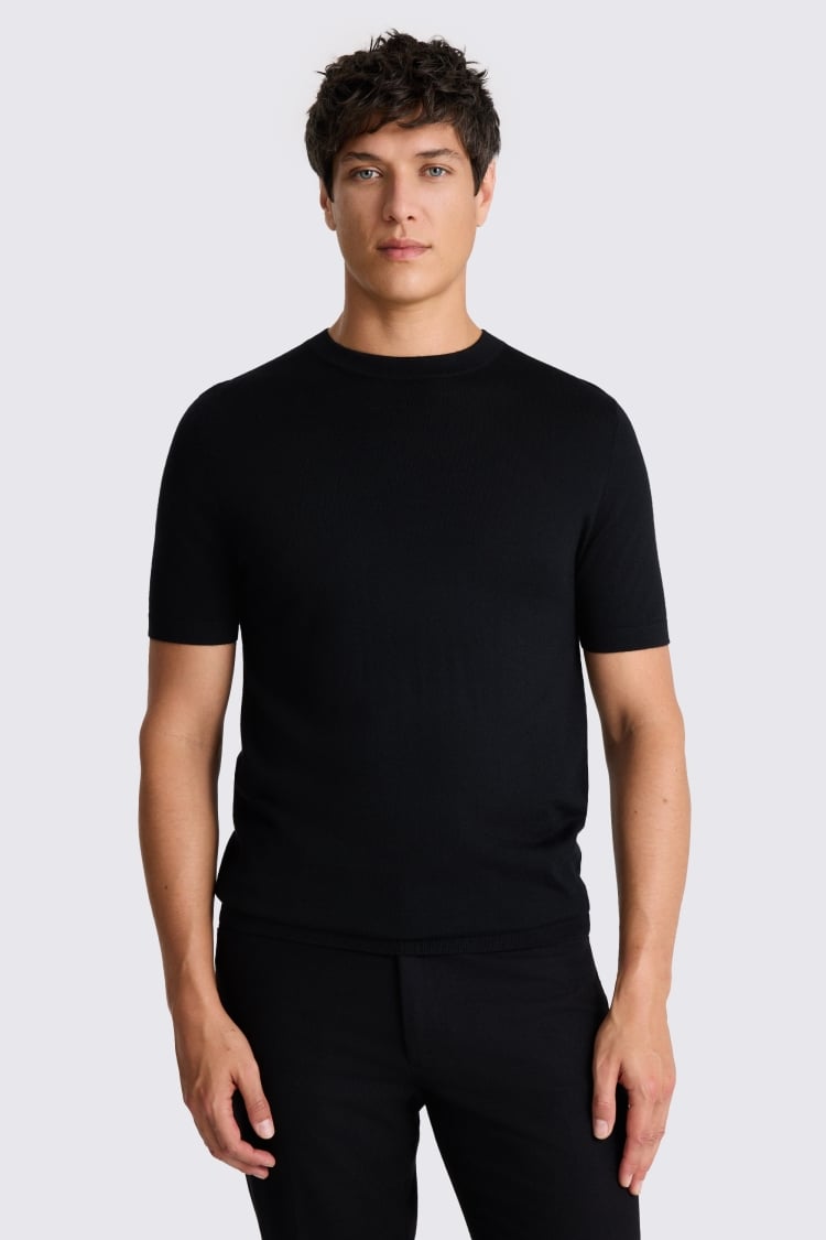 Black Merino T-Shirt