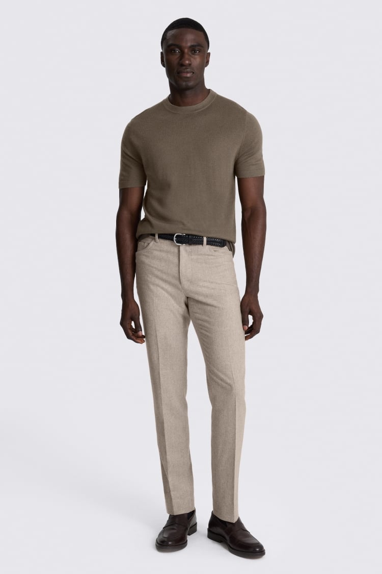 Dark Taupe Merino T-Shirt