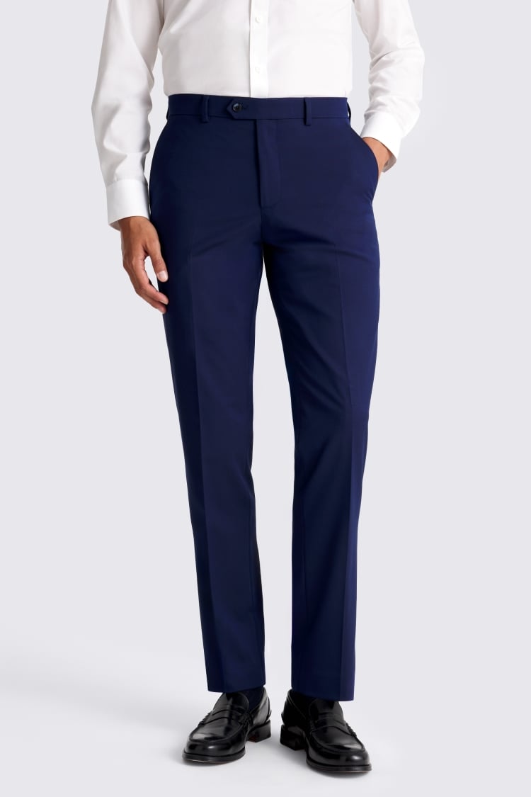 Tailored Fit Blue Pants