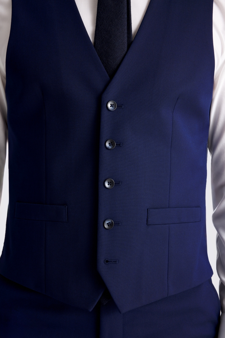 Tailored Fit Blue Vest