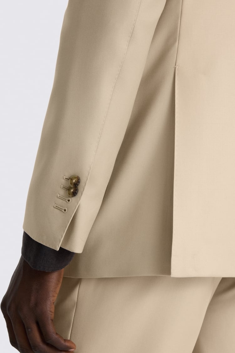 Italian Tailored Fit Latte Twill Suit