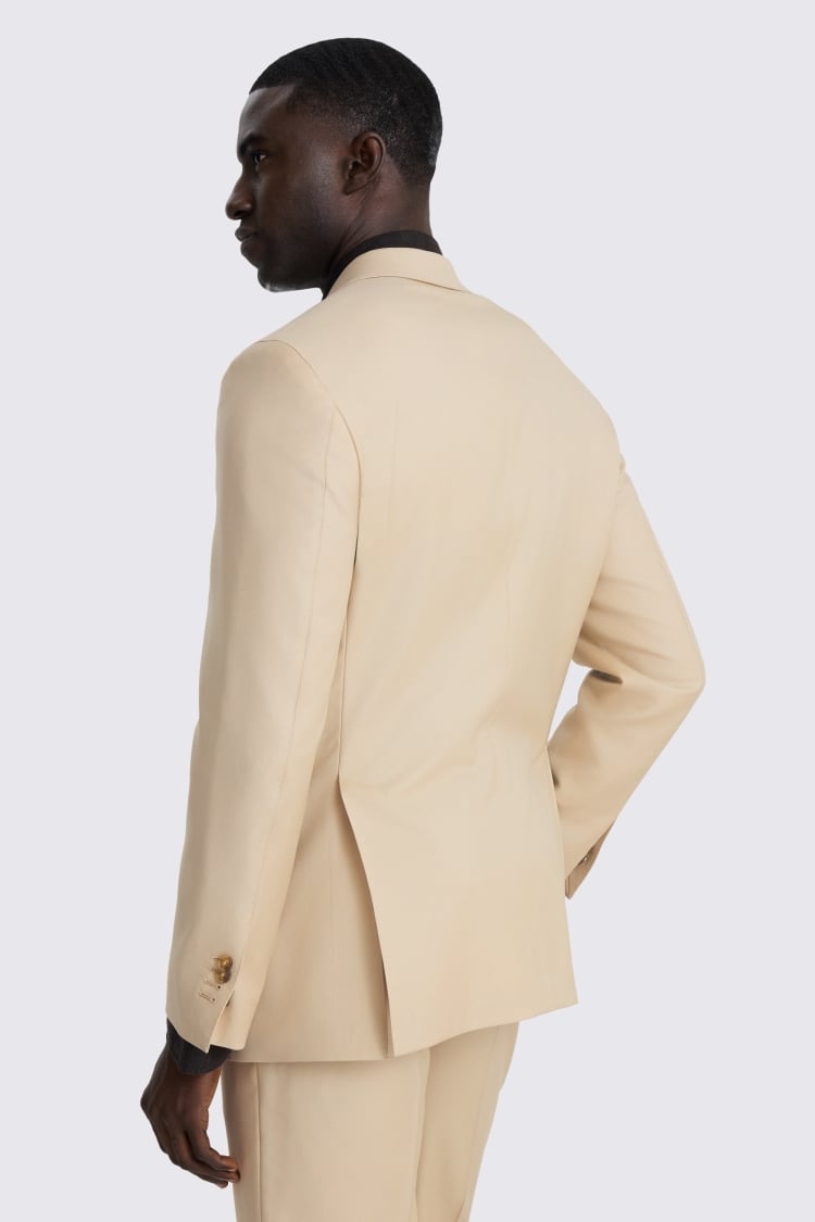 Italian Tailored Fit Latte Twill Suit