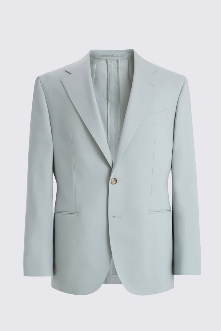Italian Tailored Fit Aqua Tropical Jacket