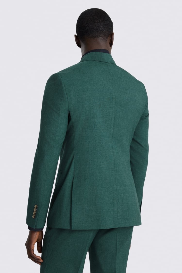 Slim Fit Green Marl Suit Jacket 