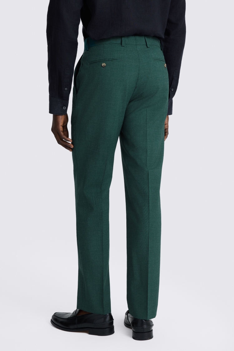 Slim Fit Green Marl Trousers