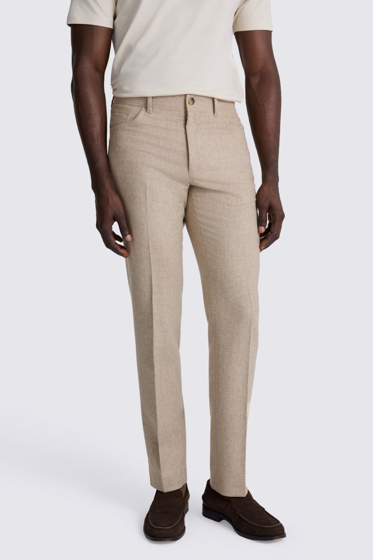 Oatmeal 5 Pocket Trousers