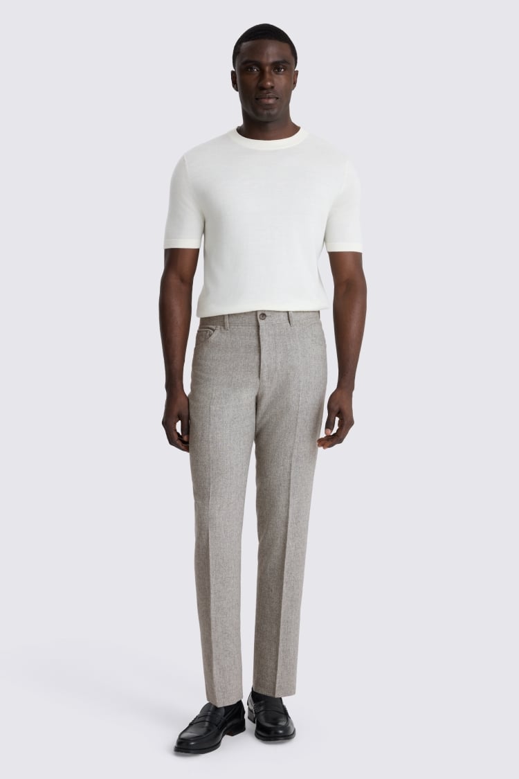 Light Grey 5 Pocket Trousers