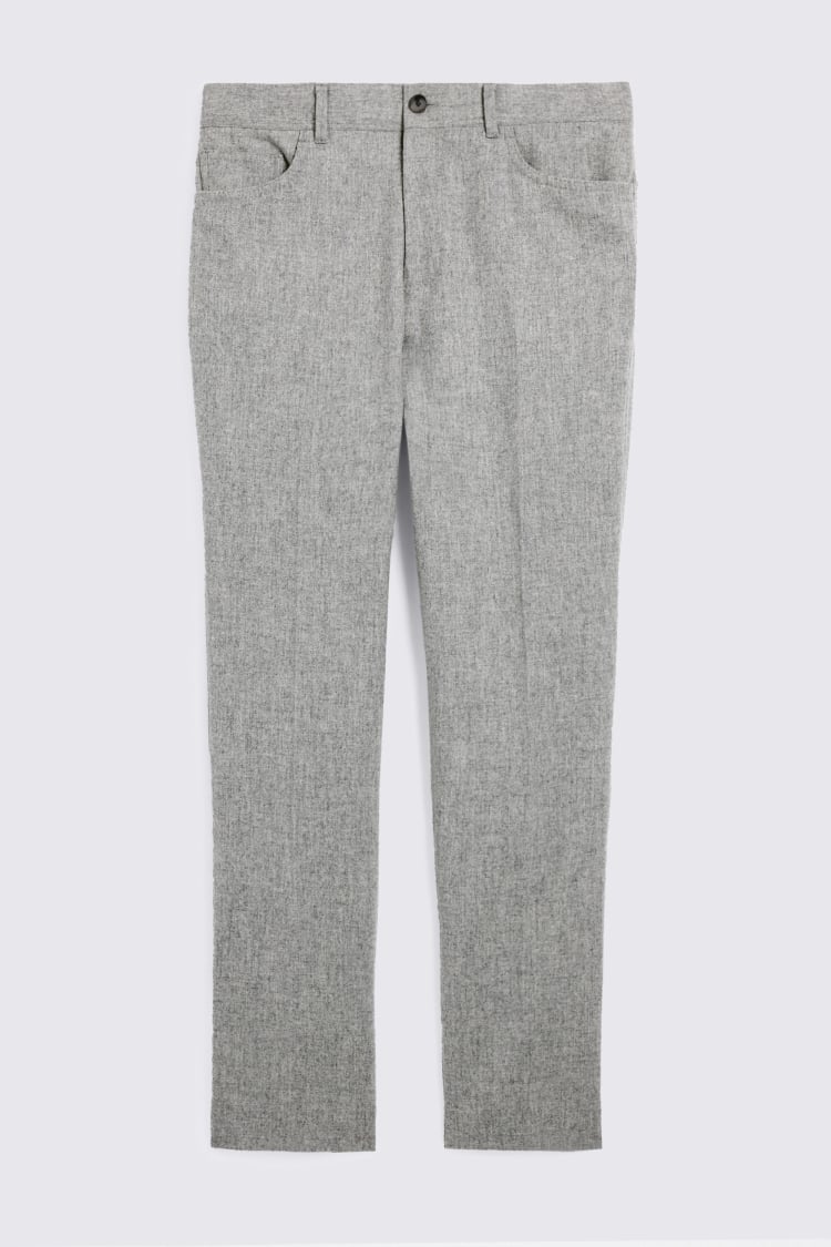 Light Grey 5 Pocket Trousers